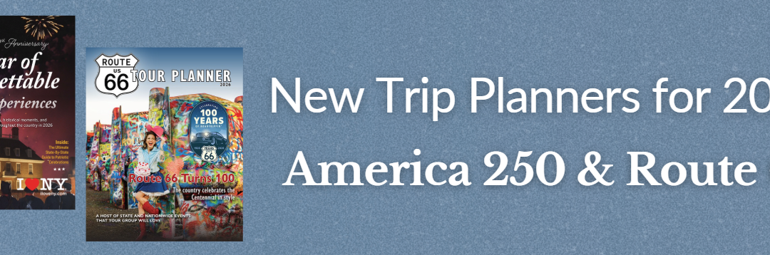 America 250 and Route 66 Trip Planners banner